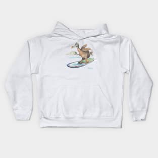 Dodo goes boardsailing Kids Hoodie